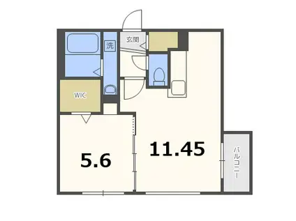 TIERRA二十四軒(1LDK/1階)の間取り写真
