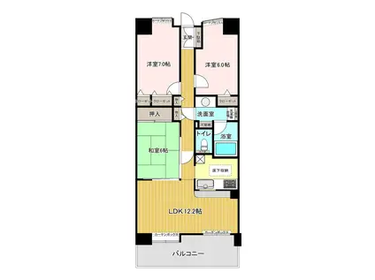 ソフィア習志野502(3LDK/5階)の間取り写真