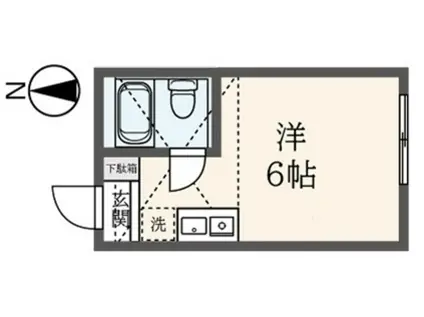 アーヴェル桜ヶ丘(ワンルーム/1階)の間取り写真