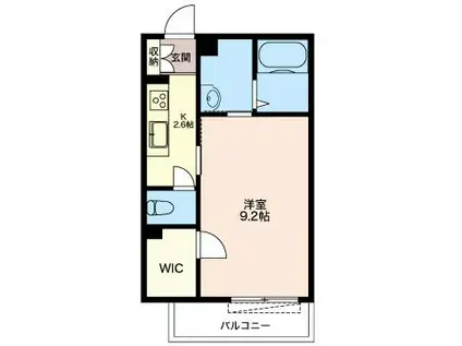 SHAMAISON グランドオペラ(1K/1階)の間取り写真