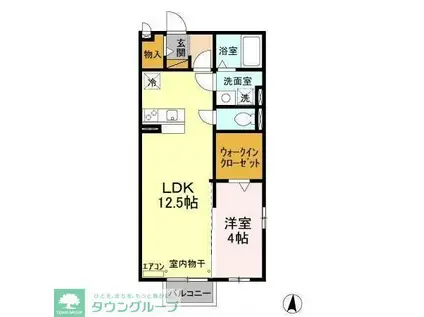 ロイヤルサントビー(1LDK/2階)の間取り写真