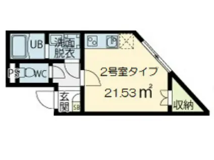 GLOBE RESIDENCE(ワンルーム/3階)の間取り写真