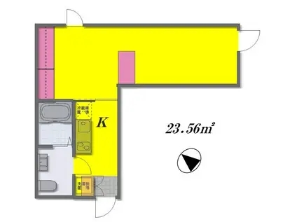GSEL赤塚ジセルアカツカ(1K/1階)の間取り写真