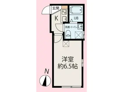 PENNY LANE(1K/2階)の間取り写真