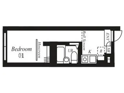 プラチナフォルム西巣鴨(ワンルーム/2階)の間取り写真