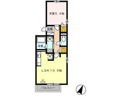 アモール喜多山II(1LDK/3階)の間取り写真