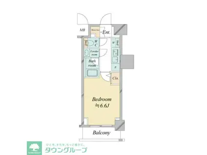 ドゥーエ新横浜(1K/7階)の間取り写真