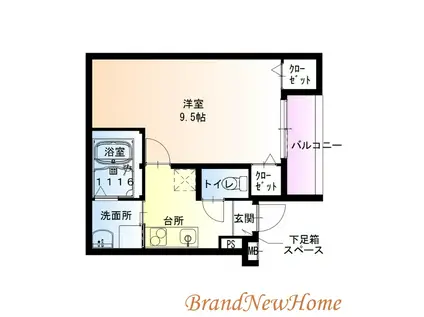 フジパレス百舌鳥駅南III番館(1K/1階)の間取り写真