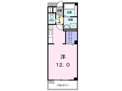 エステビエント(ワンルーム/3階)の間取り写真