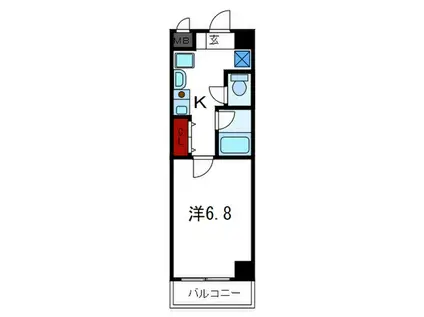 住吉すみれマンション(1K/3階)の間取り写真