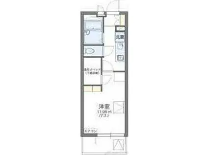 レオパレスOLIVE(1K/3階)の間取り写真