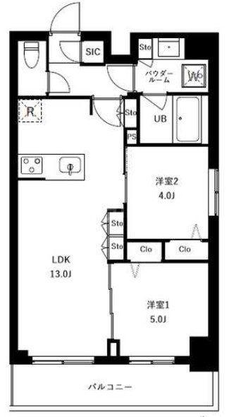 アーバンパーク船堀II(2LDK/2階)の間取り写真
