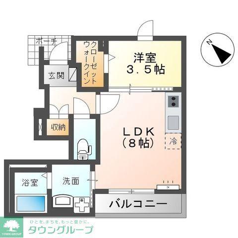 市原市姉崎アパート(1LDK/1階)の間取り写真