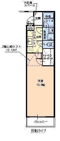 モンサント旭町(1K/1階)の間取り写真