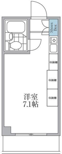 PARK TERRACE相模原(ワンルーム/4階)の間取り写真