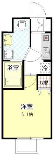 エフエスサキ(1K/2階)の間取り写真