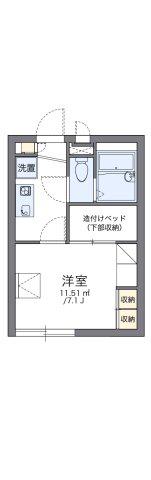 レオパレスセトガヤ(1K/2階)の間取り写真