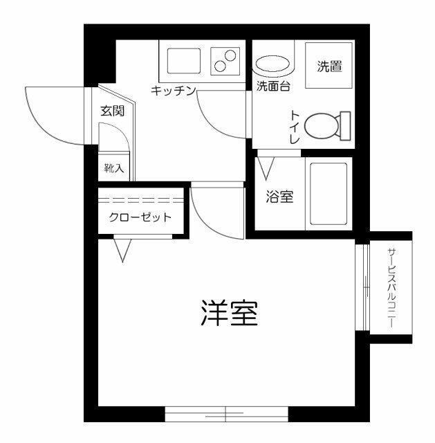 リタ王子神谷(1K/5階)の間取り写真