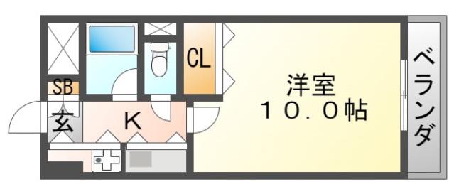 プレナード瑞起(1K/3階)の間取り写真