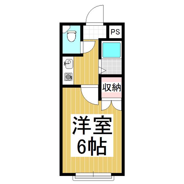 ベルメゾン(1K/3階)の間取り写真