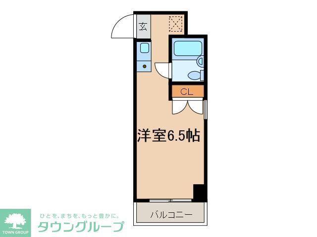 ドエル新小岩(ワンルーム/2階)の間取り写真