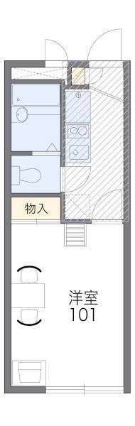 レオパレスアメニティ湘南(1K/3階)の間取り写真