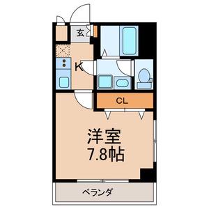 キット 2(1K/5階)の間取り写真