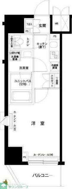 ルーブル中板橋弐番館(1K/12階)の間取り写真