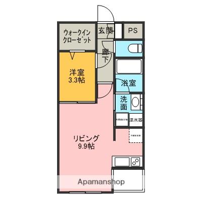 エフクラージュ横川(1LDK/2階)の間取り写真