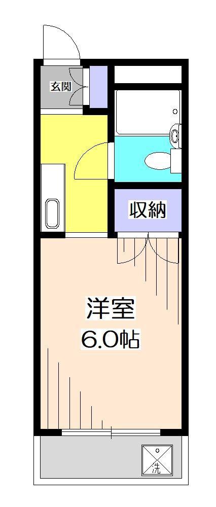 RESTA TOKOROZAWA(1K/1階)の間取り写真
