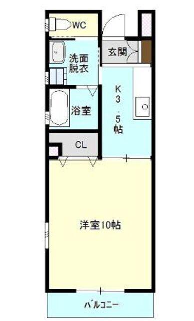 コンソラーレ中野(1K/3階)の間取り写真