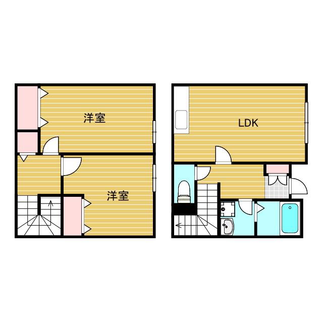 JOLIE MAISON(2LDK/1階)の間取り写真