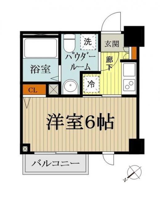 NSTAGE豊田(1K/6階)の間取り写真