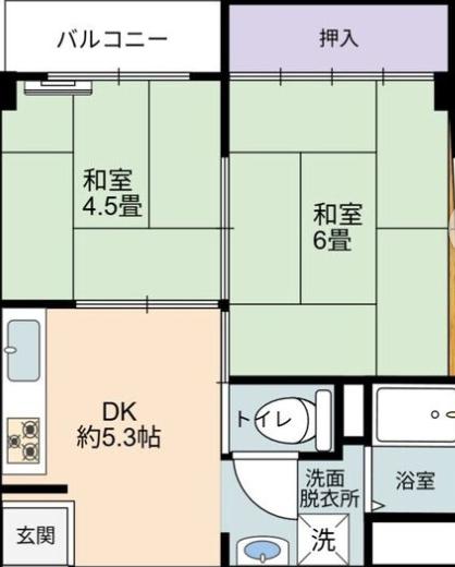ハイムフロイデ(1DK/3階)の間取り写真