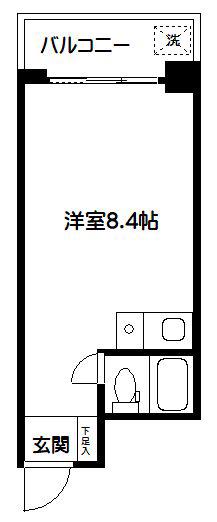 ルシール新中野(ワンルーム/3階)の間取り写真