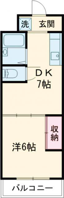 江戸宿阿部喜(1DK/3階)の間取り写真