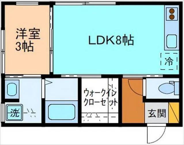 NOUVELLE(1LDK/2階)の間取り写真