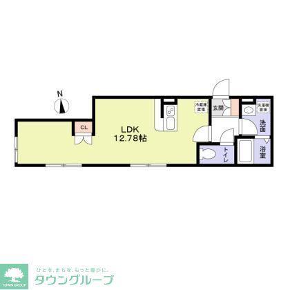 PRIME BASEVI(1LDK/2階)の間取り写真