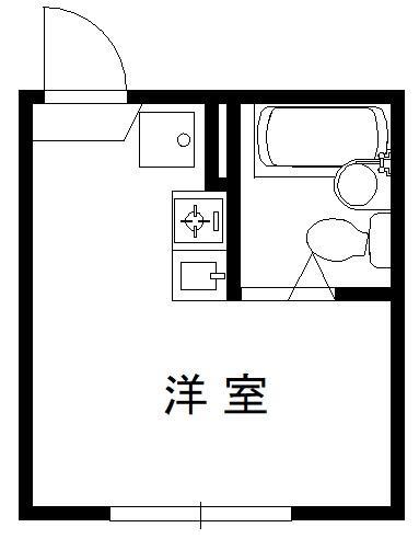 ラ・セゾンプランタン(ワンルーム/2階)の間取り写真