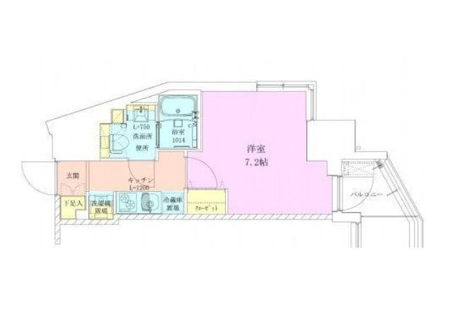 赤坂レジデンス壱番館(1K/9階)の間取り写真