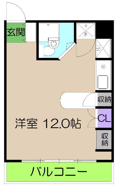 フィール高須(ワンルーム/5階)の間取り写真