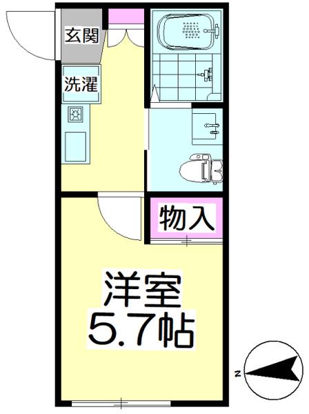 ART SHIKAHAMA(1K/3階)の間取り写真