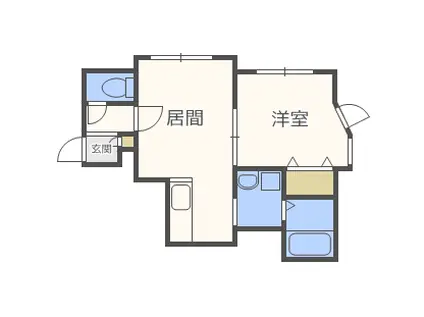 プリマベラ(1LDK/3階)の間取り写真