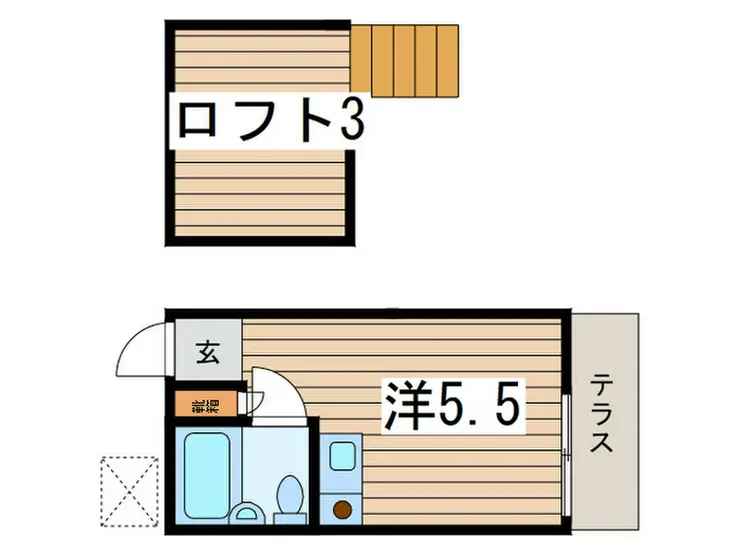 ハイムキャロット 1階階 間取り