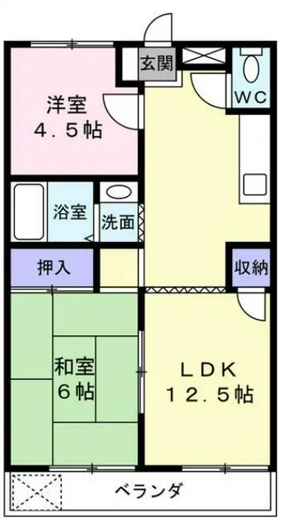 サンライズマンション 3階階 間取り