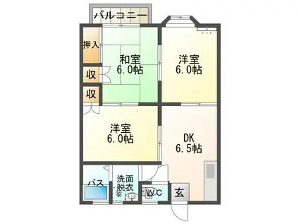 原田町28-21(3DK/1階)の間取り写真