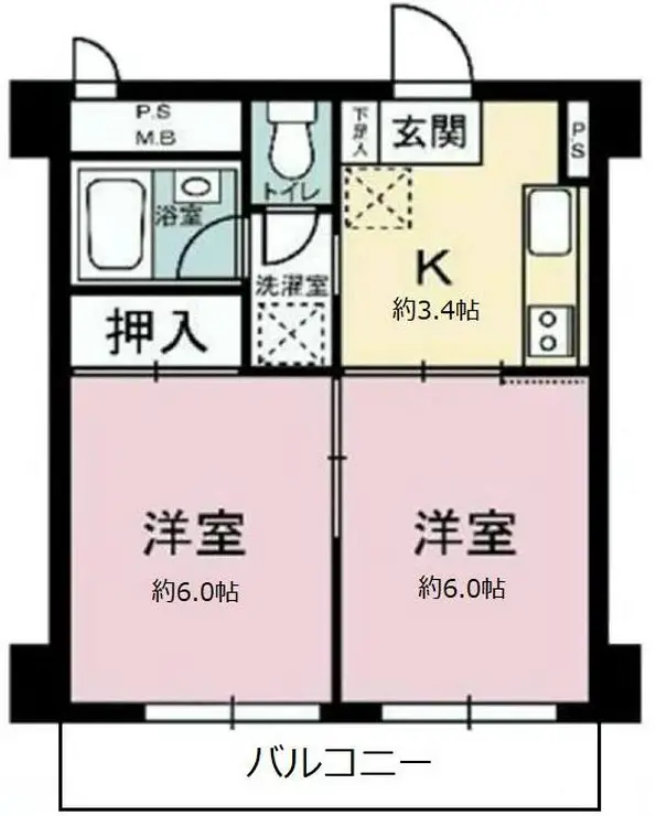 シャンボール恵比寿 5階階 間取り