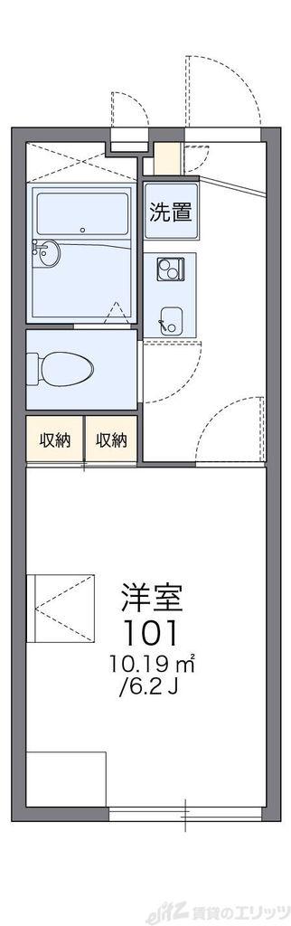 レオパレスイクセン4(1K/2階)の間取り写真
