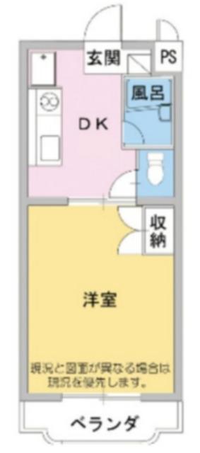 HIトピア富士(1DK/3階)の間取り写真