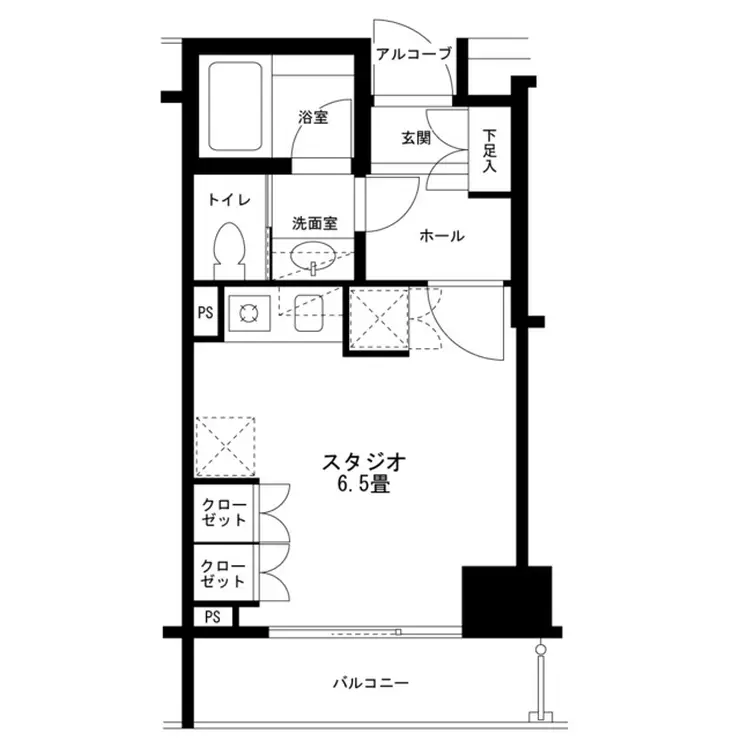 クオリア銀座 4階階 間取り